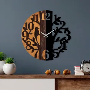 Dekoratívne drevené nástenné hodiny Wooden Clock - 71