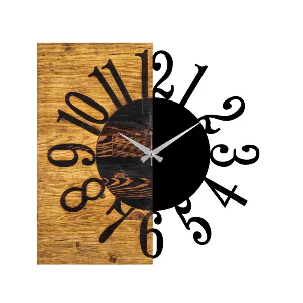 Dekoratívne drevené nástenné hodiny Wooden Clock 7