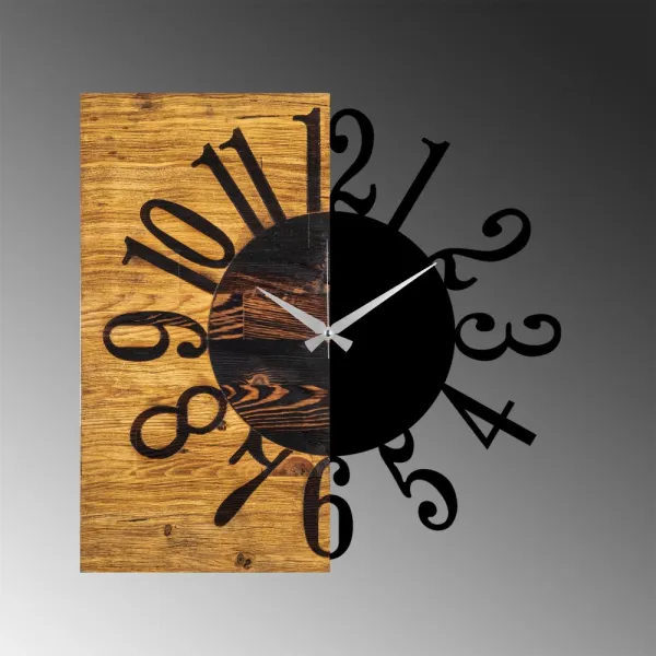 Dekoratívne drevené nástenné hodiny Wooden Clock 7