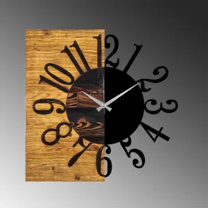 Dekoratívne drevené nástenné hodiny Wooden Clock 7