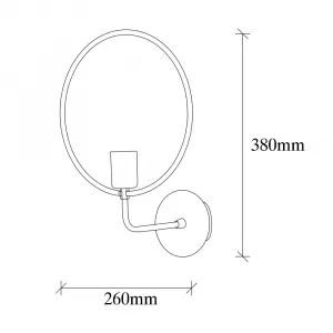 Nástenná lampa Circle - 3260