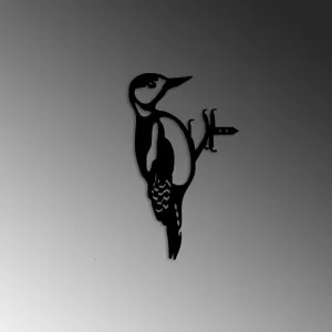 Záhradná dekorácia Bird On The Branch 01 - Black