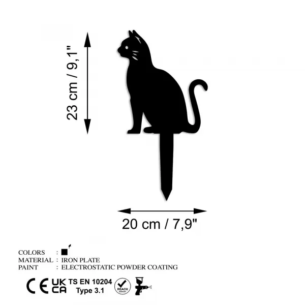 Záhradná dekorácia Cat 02