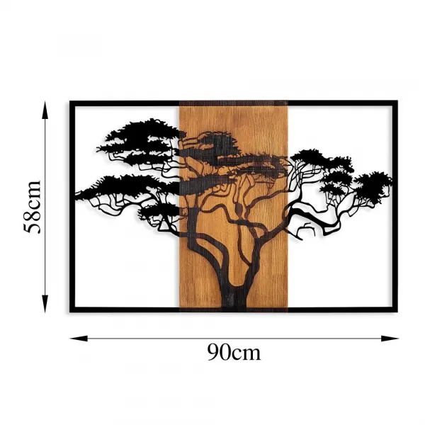 Dekoratívny drevený doplnok na stenu Acacia Tree - 388