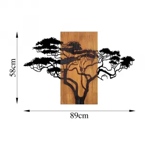 Dekoratívny drevený doplnok na stenu Acacia Tree - 387