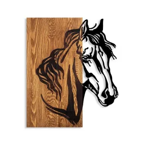Dekoratívny drevený doplnok na stenu Horse 1