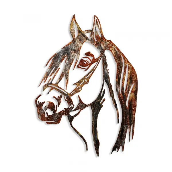 Dekoratívny kovový doplnok na stenu Horse - 3