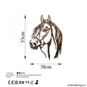 Dekoratívny kovový doplnok na stenu Horse - 3