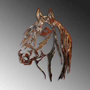 Dekoratívny kovový doplnok na stenu Horse - 3