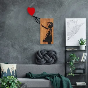 Dekoratívny drevený doplnok na stenu Banksy - 15