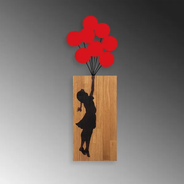 Dekoratívny drevený doplnok na stenu Banksy - 17