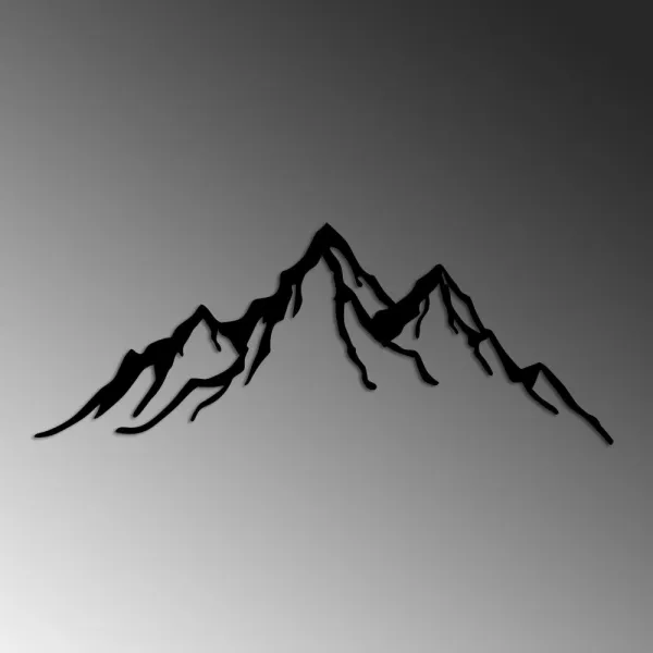 Dekoratívny kovový doplnok na stenu Mountain - 11