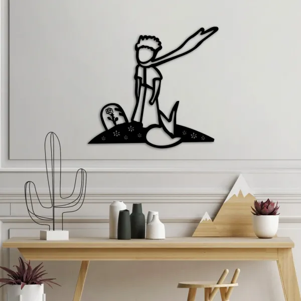 Dekoratívny kovový doplnok na stenu THE LITTLE PRINCE 3