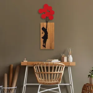 Dekoratívny drevený doplnok na stenu Banksy - 17