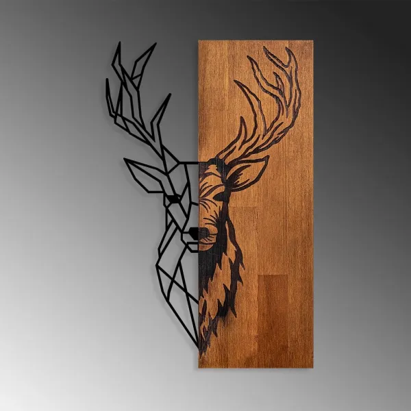 Dekoratívny drevený doplnok na stenu Red Deer 1