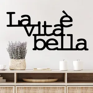 Dekoratívny kovový doplnok na stenu Vita E Bella 1