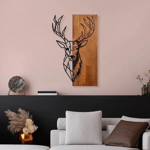 Dekoratívny drevený doplnok na stenu Red Deer 1