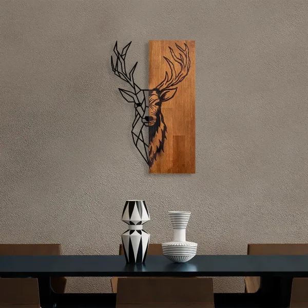 Dekoratívny drevený doplnok na stenu Red Deer 1