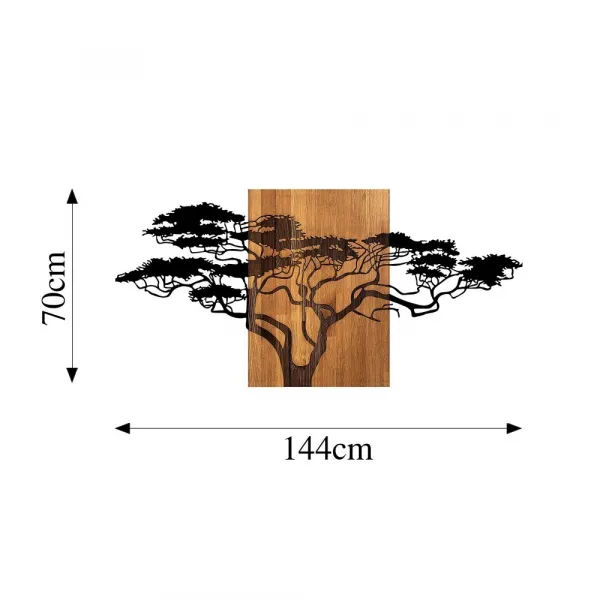 Dekoratívny drevený doplnok na stenu Acacia Tree - 329