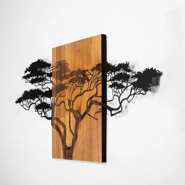 Dekoratívny drevený doplnok na stenu Acacia Tree - 329