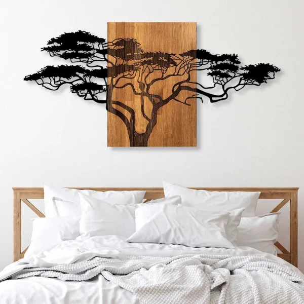 Dekoratívny drevený doplnok na stenu Acacia Tree - 329