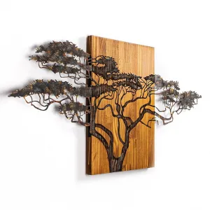 Dekoratívny drevený doplnok na stenu Acacia Tree - 329-A