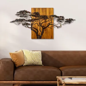 Dekoratívny drevený doplnok na stenu Acacia Tree - 329-A