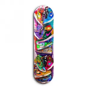 Dekoratívny obraz z tvrdeného skla Colorful Sneakers