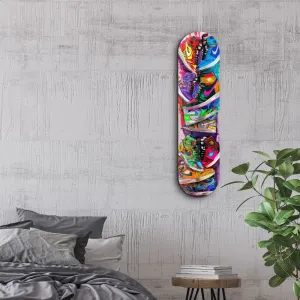 Dekoratívny obraz z tvrdeného skla Colorful Sneakers