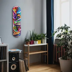Dekoratívny obraz z tvrdeného skla Colorful Sneakers