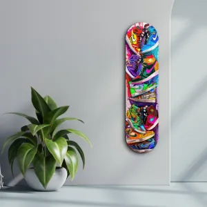 Dekoratívny obraz z tvrdeného skla Colorful Sneakers