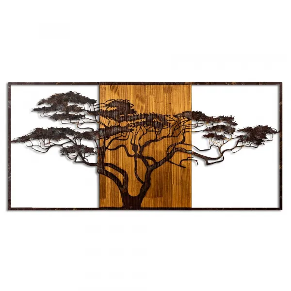 Dekoratívny drevený doplnok na stenu Acacia Tree - 328-A