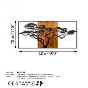 Dekoratívny drevený doplnok na stenu Acacia Tree - 328-A