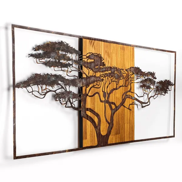 Dekoratívny drevený doplnok na stenu Acacia Tree - 328-A