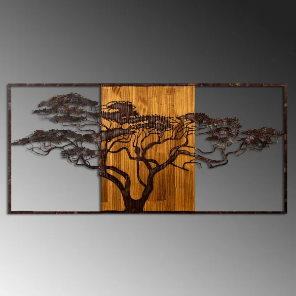 Dekoratívny drevený doplnok na stenu Acacia Tree - 328-A