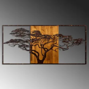Dekoratívny drevený doplnok na stenu Acacia Tree - 328-A