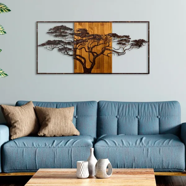 Dekoratívny drevený doplnok na stenu Acacia Tree - 328-A