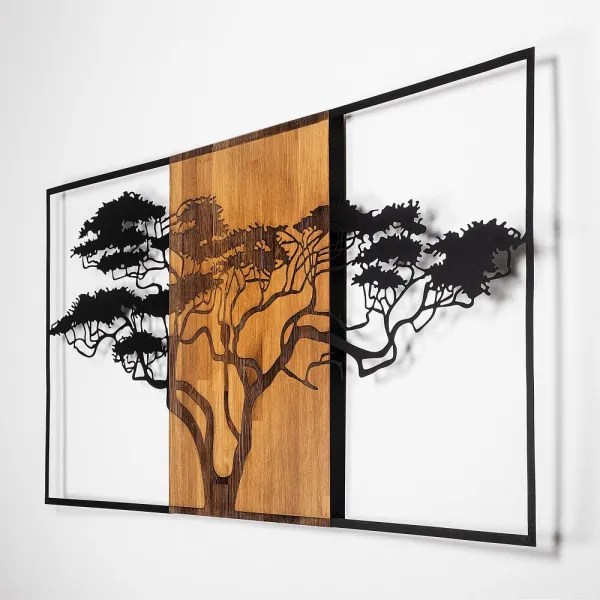 Dekoratívny drevený doplnok na stenu Acacia Tree - 328