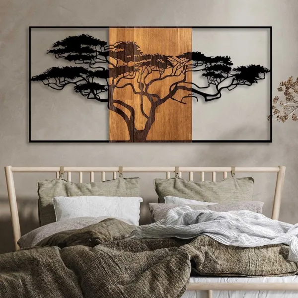 Dekoratívny drevený doplnok na stenu Acacia Tree - 328