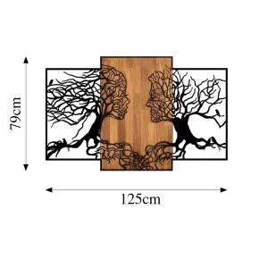 Dekoratívny drevený doplnok na stenu Tree Love - 312