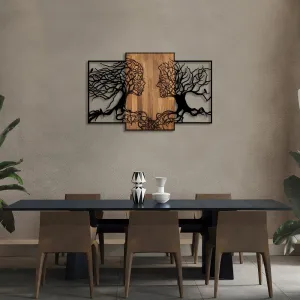 Dekoratívny drevený doplnok na stenu Tree Love - 312