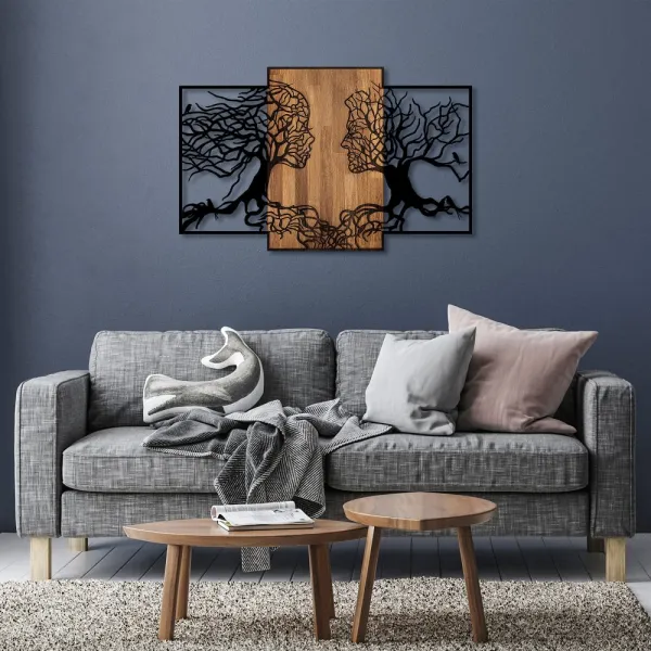 Dekoratívny drevený doplnok na stenu Tree Love - 312