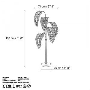 Stojacia lampa Palm 13925 - Gold