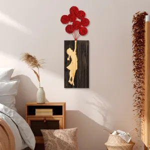 Dekoratívny drevený doplnok na stenu Banksy - 17-1