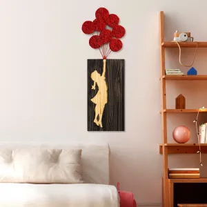 Dekoratívny drevený doplnok na stenu Banksy - 17-1