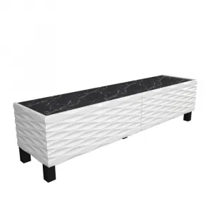 TV stolík Lerze - White, Black