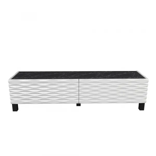TV stolík Lerze - White, Black