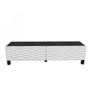 TV stolík Lerze - White, Black