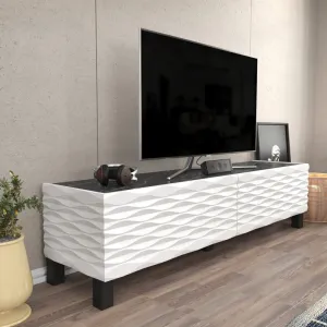 TV stolík Lerze - White, Black