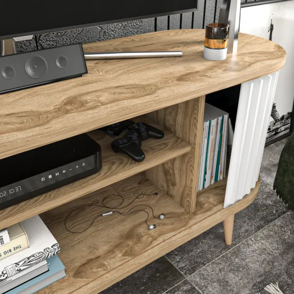 TV stolík Stor - Oud Oak, White